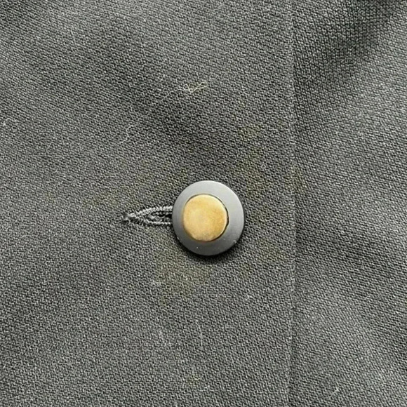 Selina | Black 100% new wool vintage blazer with curly lamb lining - Picture 5 of 14